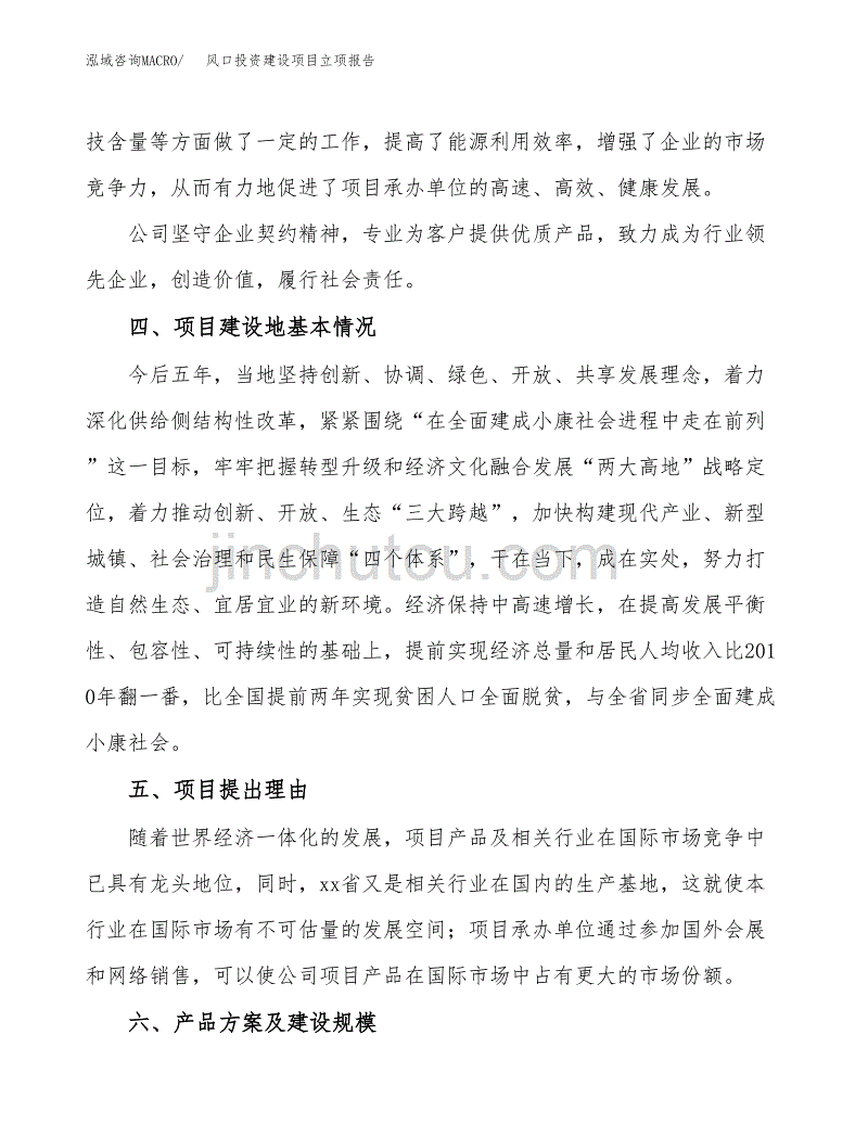 风口投资建设项目立项报告(规划申请).docx_第3页