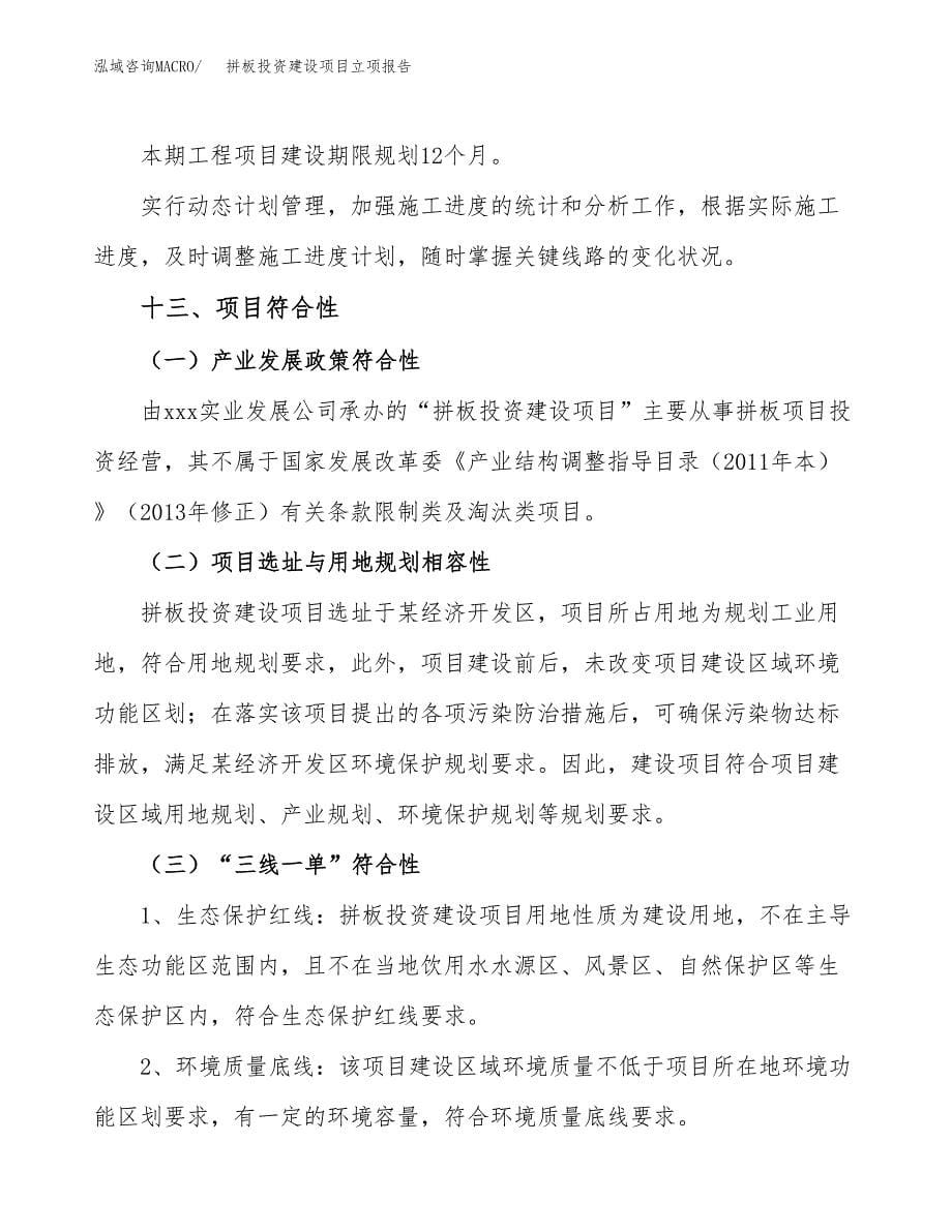 拼板投资建设项目立项报告(规划申请).docx_第5页