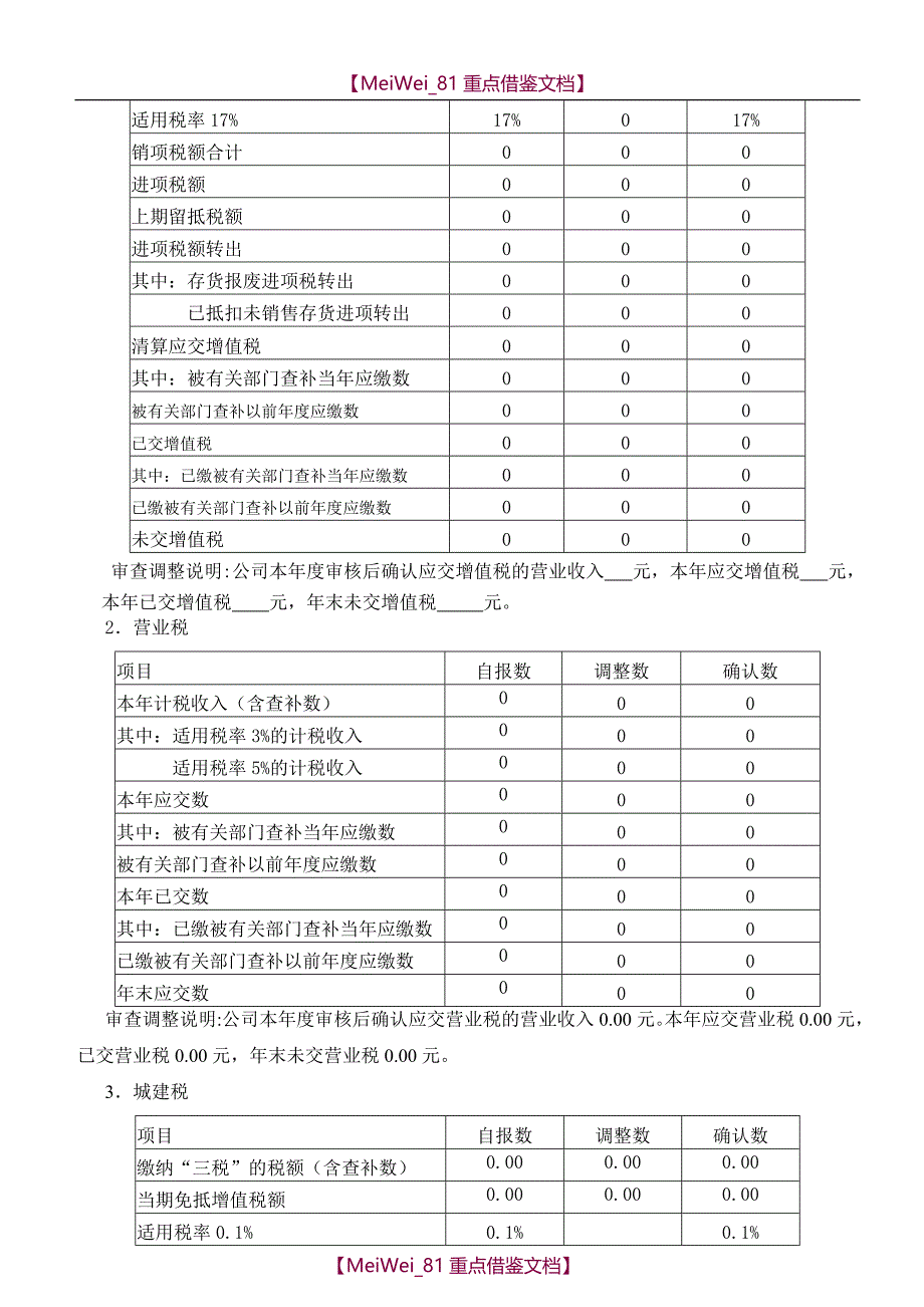 【9A文】注销税务登记清算报告(打印版)_第2页