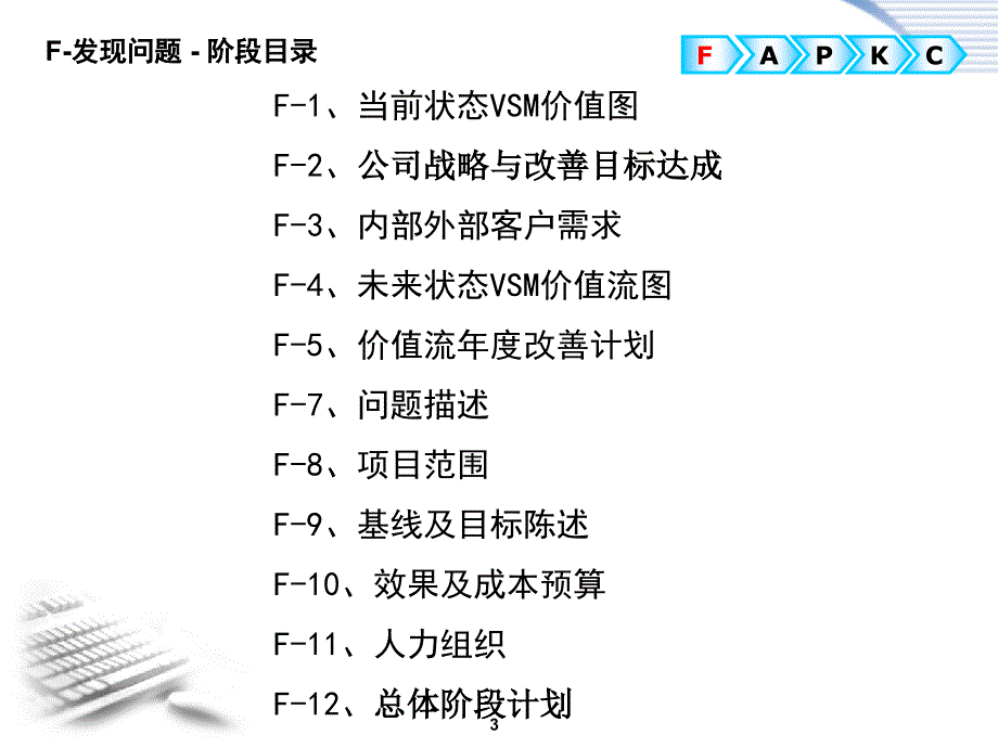 精品管理精益改善FAPKC报告模板(最原始)_第3页