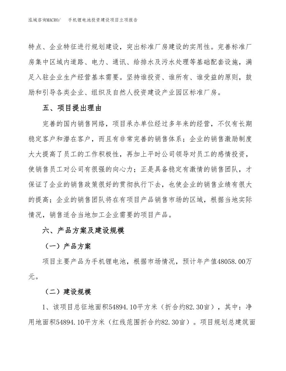 手机锂电池投资建设项目立项报告(规划申请).docx_第3页