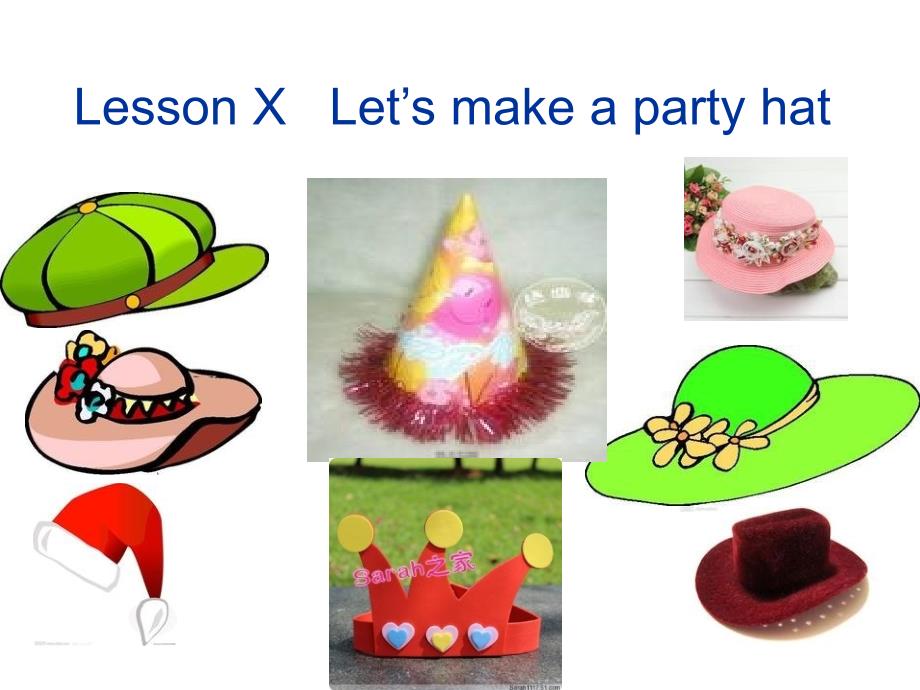川教版英语四下《lesson-x-a-party-hat》_第1页