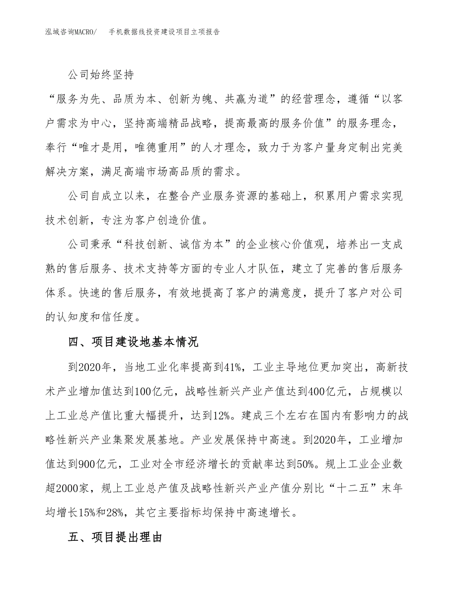 手机数据线投资建设项目立项报告(规划申请).docx_第2页