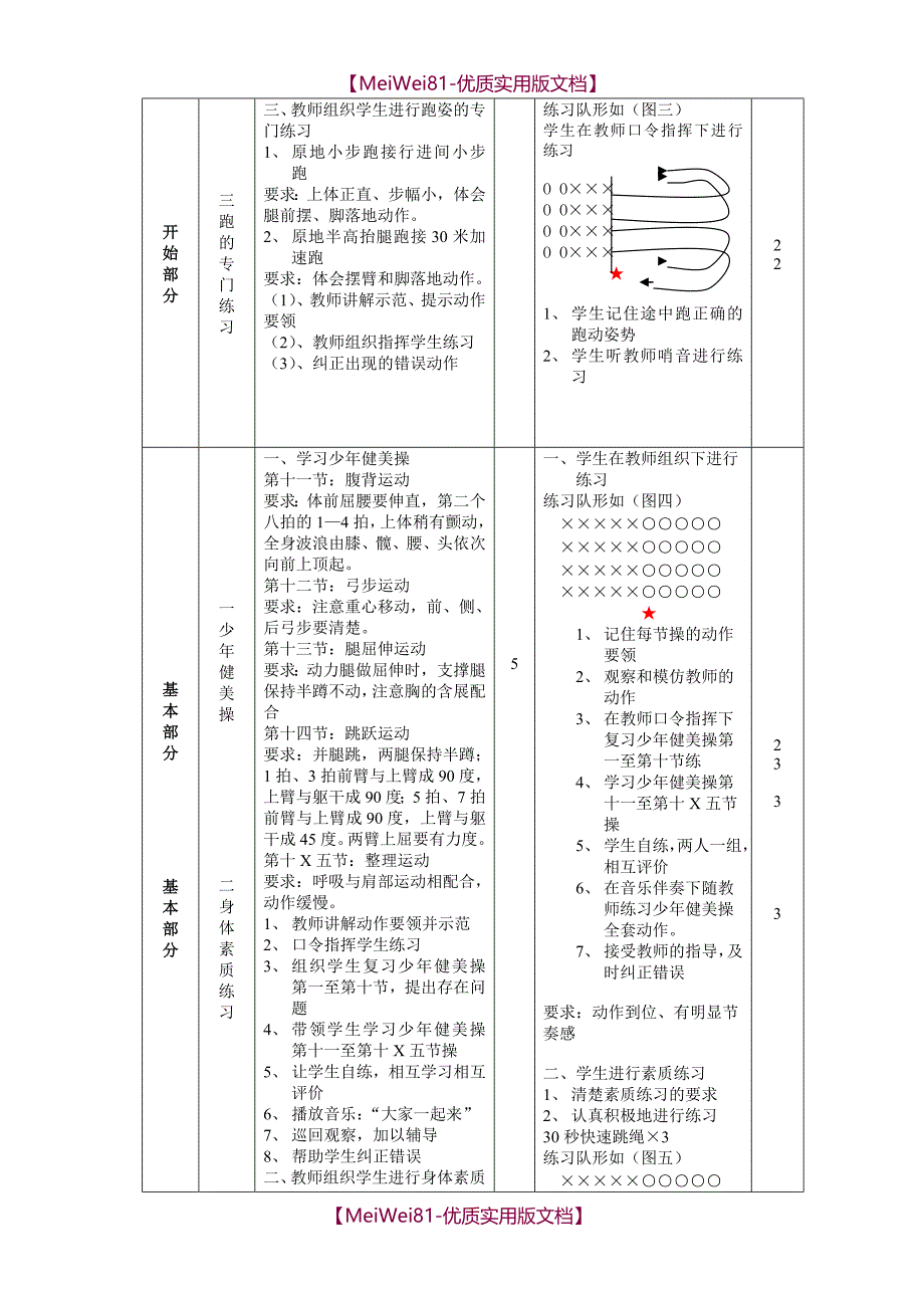 【8A版】初三九年级体育课教案大全_第4页