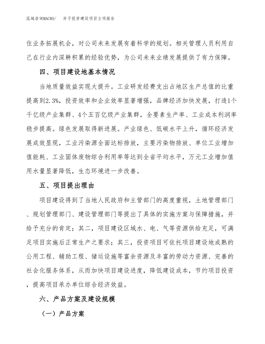 斧子投资建设项目立项报告(规划申请).docx_第3页