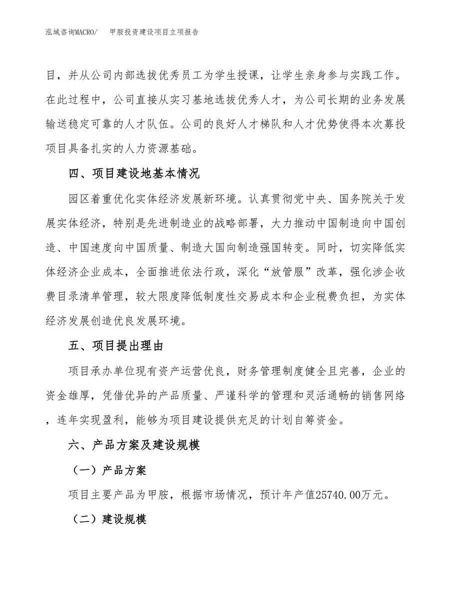 甲胺投资建设项目立项报告(规划申请).docx_第3页