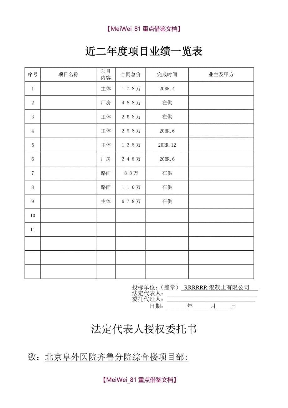 【9A文】商品混凝土投标书_第5页