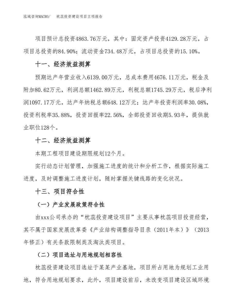 枕蕊投资建设项目立项报告(规划申请).docx_第5页