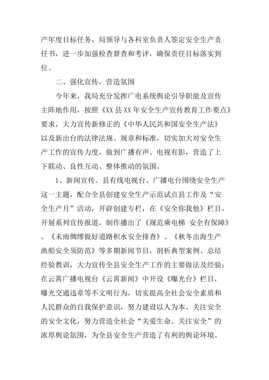 xx年广电局安全生产工作总结.doc_第2页