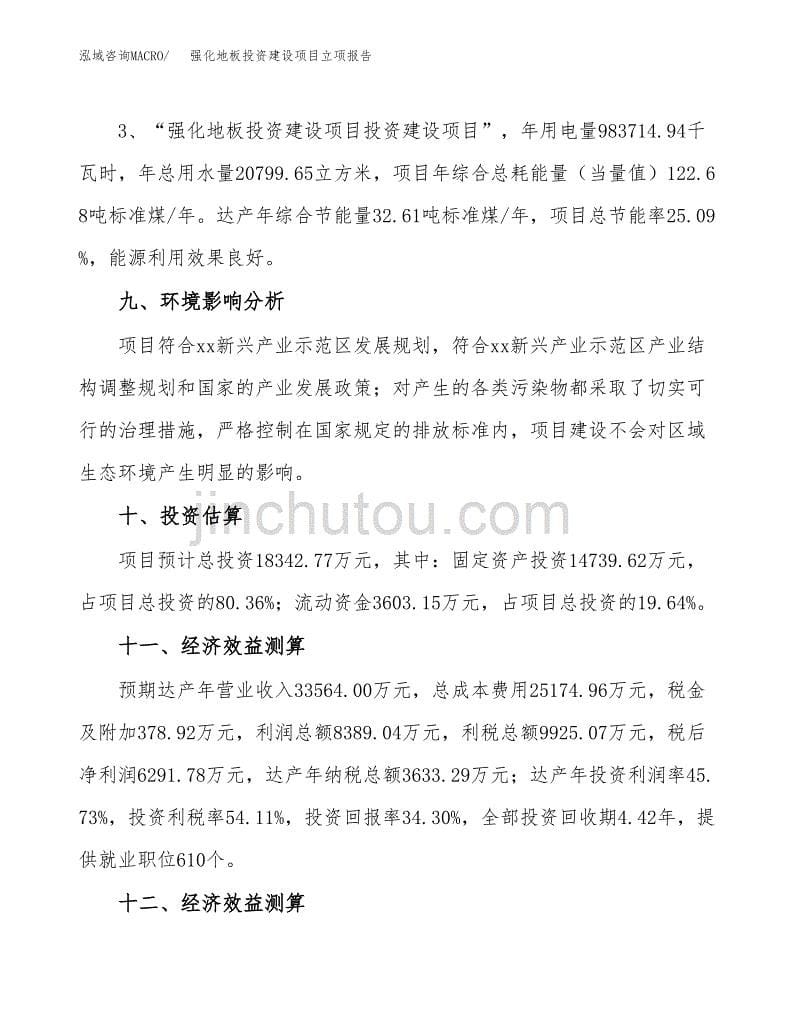 强化地板投资建设项目立项报告(规划申请).docx_第5页