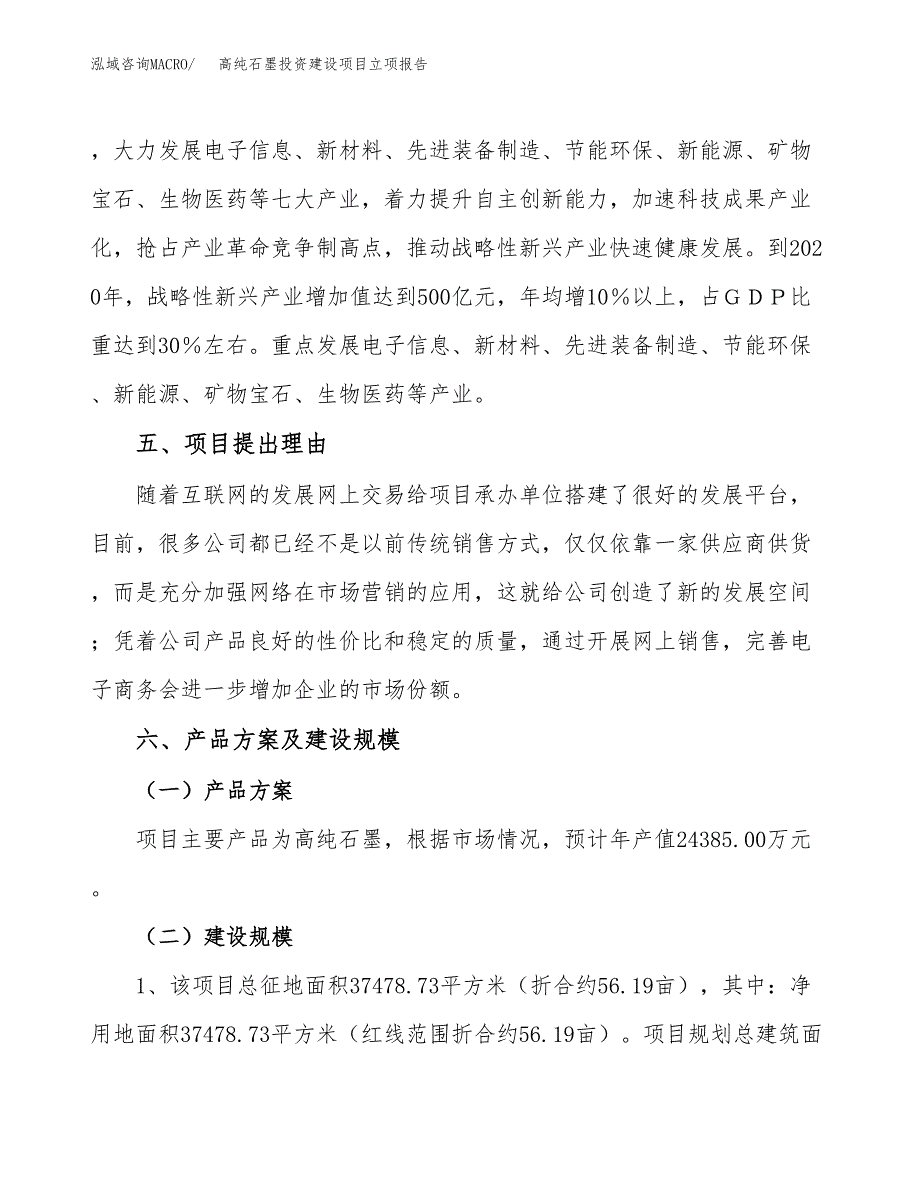 高纯石墨投资建设项目立项报告(规划申请).docx_第3页