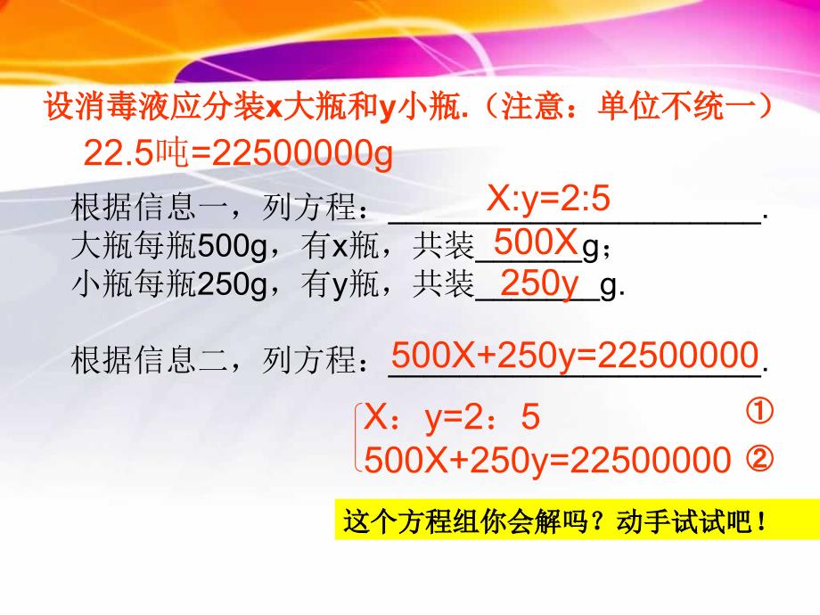 初一数学二元一次方程组应用题课件_第3页