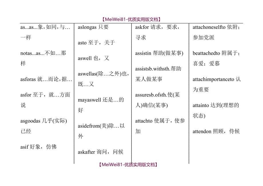 【7A文】大学英语短语大全_第5页