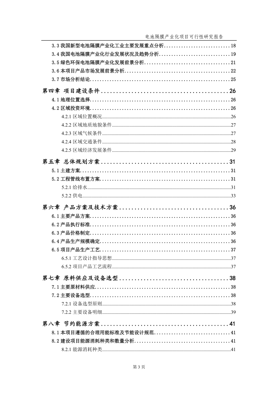 电池隔膜产业化项目可行性研究报告（备案实用案例）_第4页