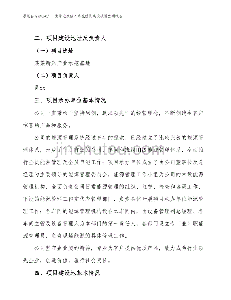 宽带无线接入系统投资建设项目立项报告(规划申请).docx_第2页