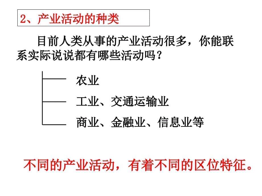 地理必修二-产业活动的区位条件和地域联系_第5页