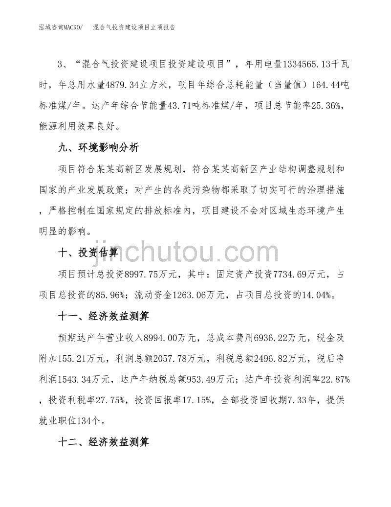 混合气投资建设项目立项报告(规划申请).docx_第5页