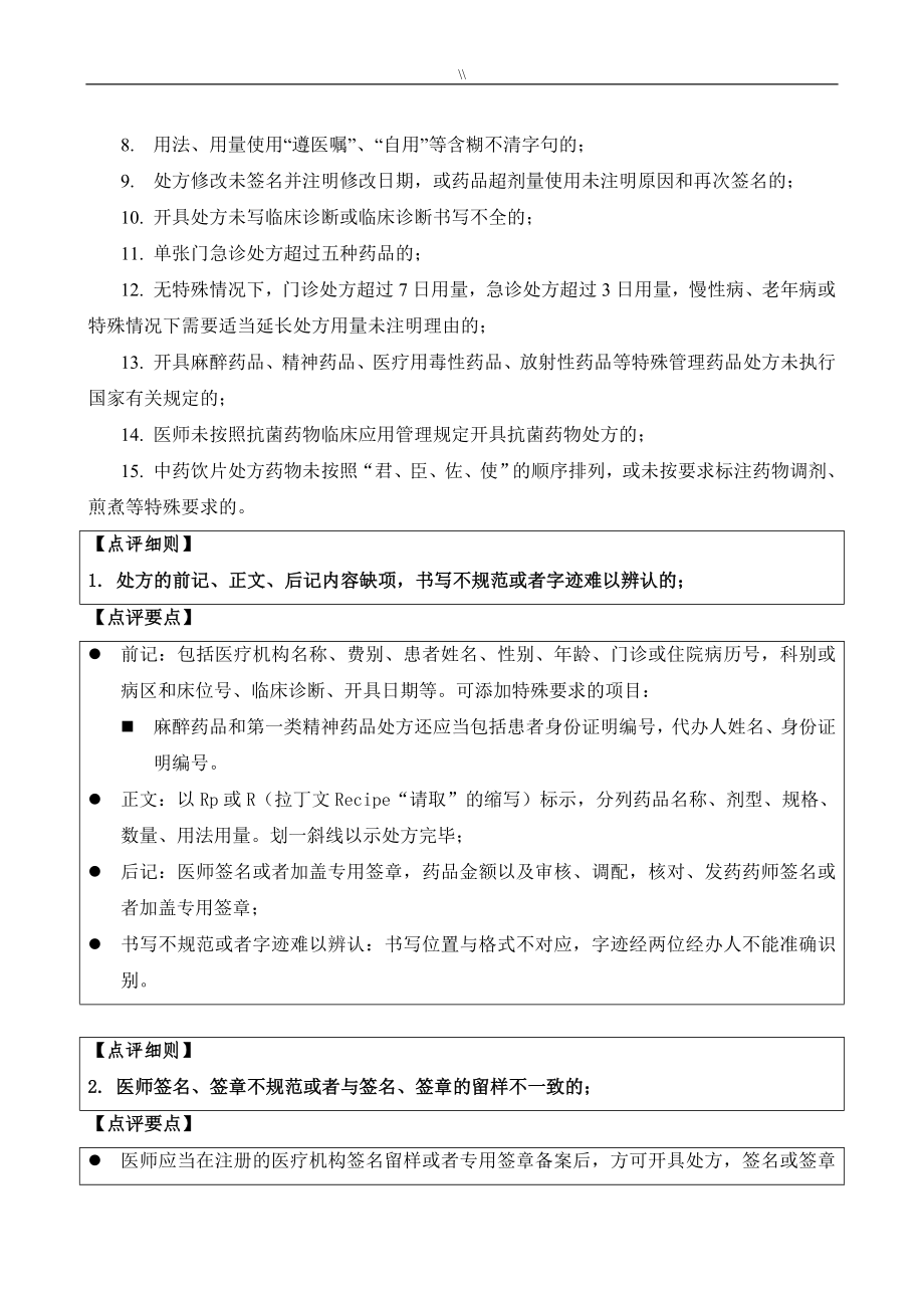 北京.医疗处理机构处方专项点评指南(试行.)_第3页