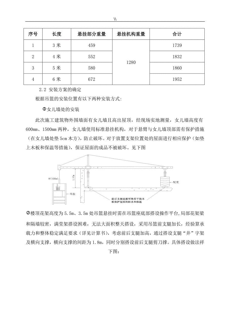 吊篮安全专项项目施工组织_第5页