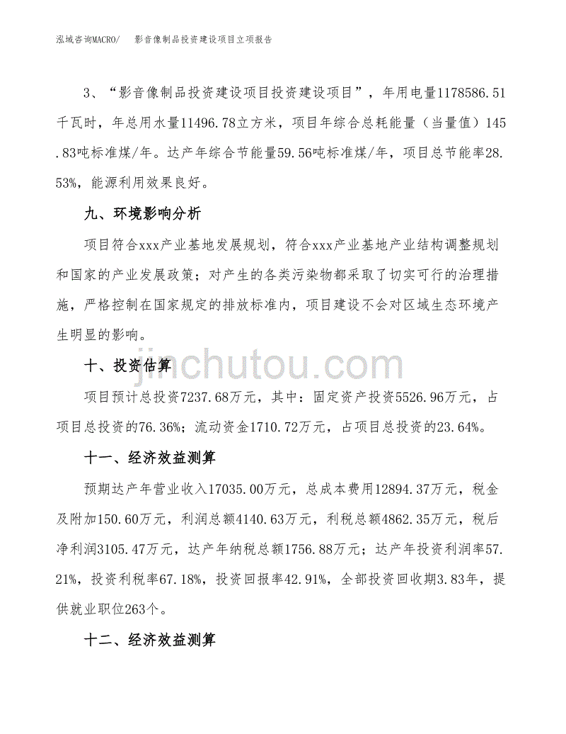 影音像制品投资建设项目立项报告(规划申请).docx_第4页