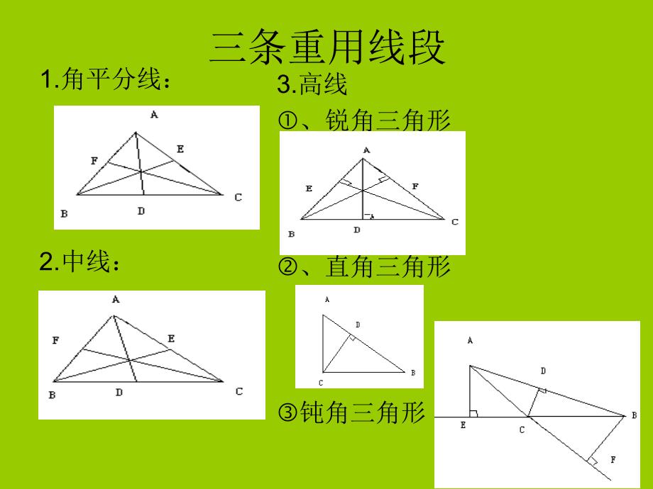 【5A文】北师大七年级数学下三角形总复习课件_第3页