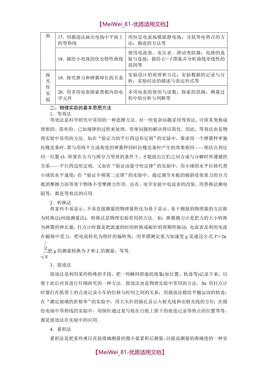 【7A文】高中物理实验超级大全_第3页
