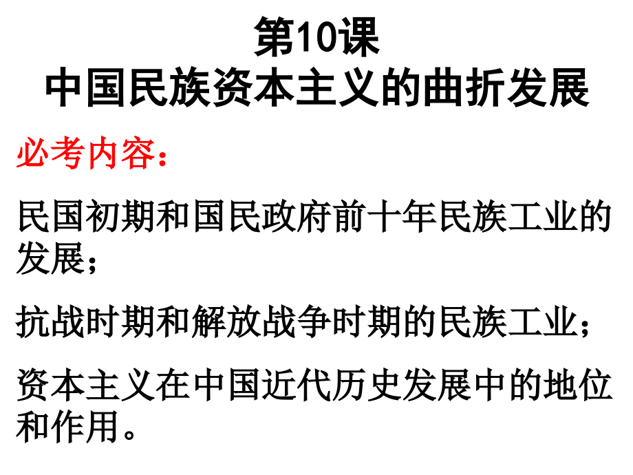 精品课件中国民族资本主义的曲折发展课件1_第2页