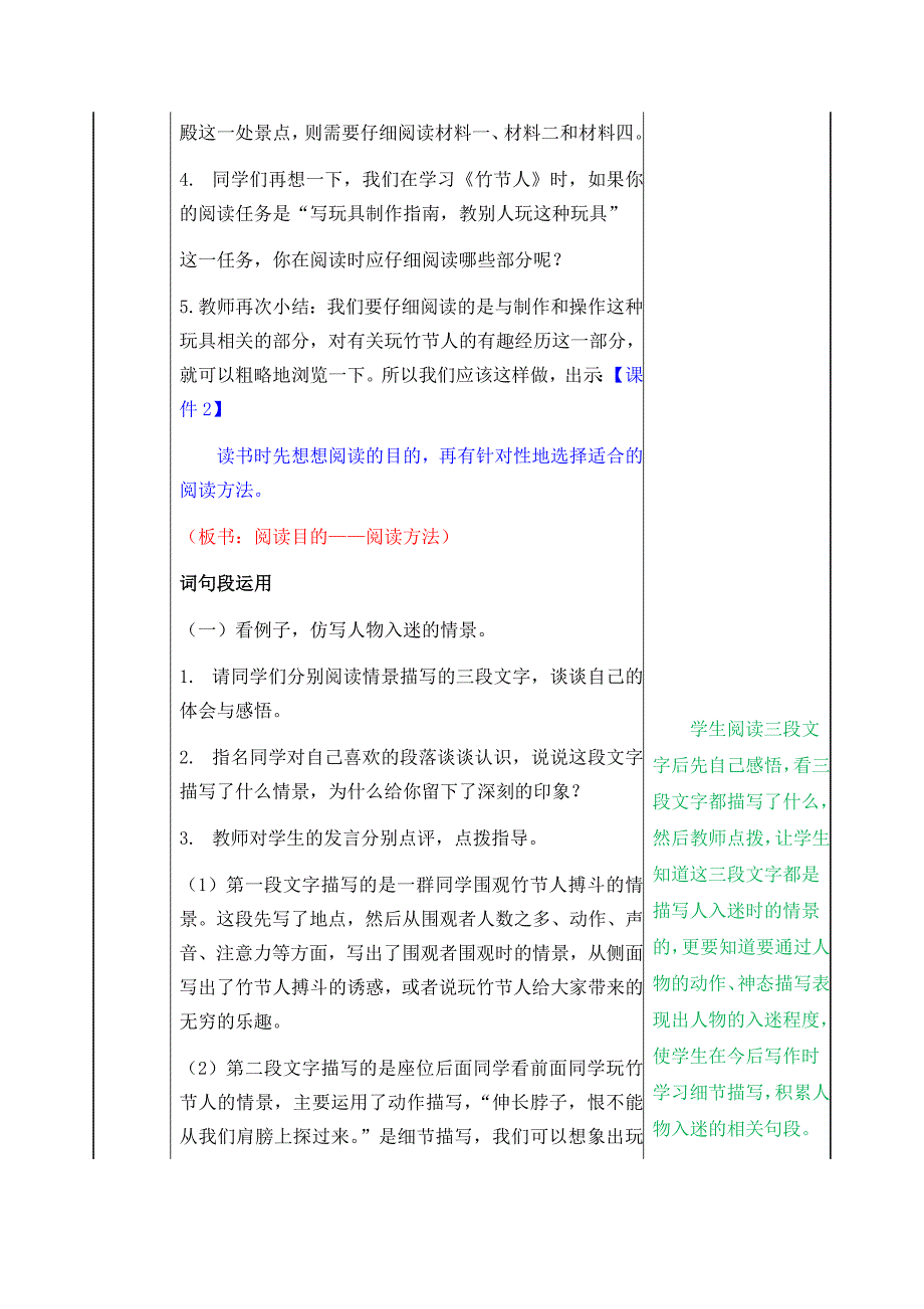 2019年部编人教版小学六年级上册语文园地三至八教案设计汇编（word表格版）_第2页