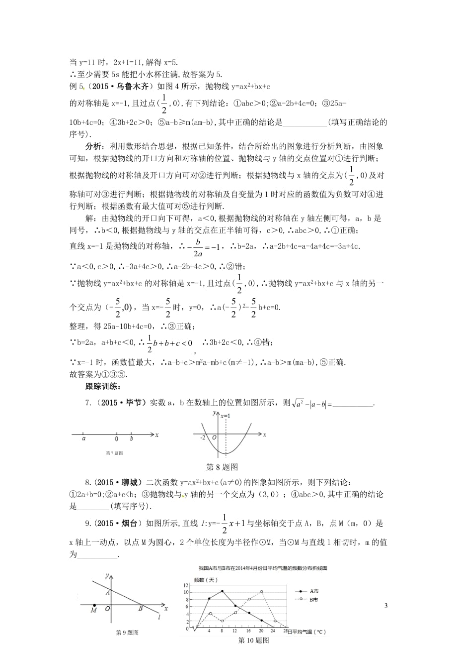 中考数学复习 填空题的解答策略专题_第3页