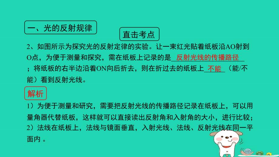 八年级物理上册 3.2《探究光的反射规律》考点方法课件 （新版）粤教沪版_第4页