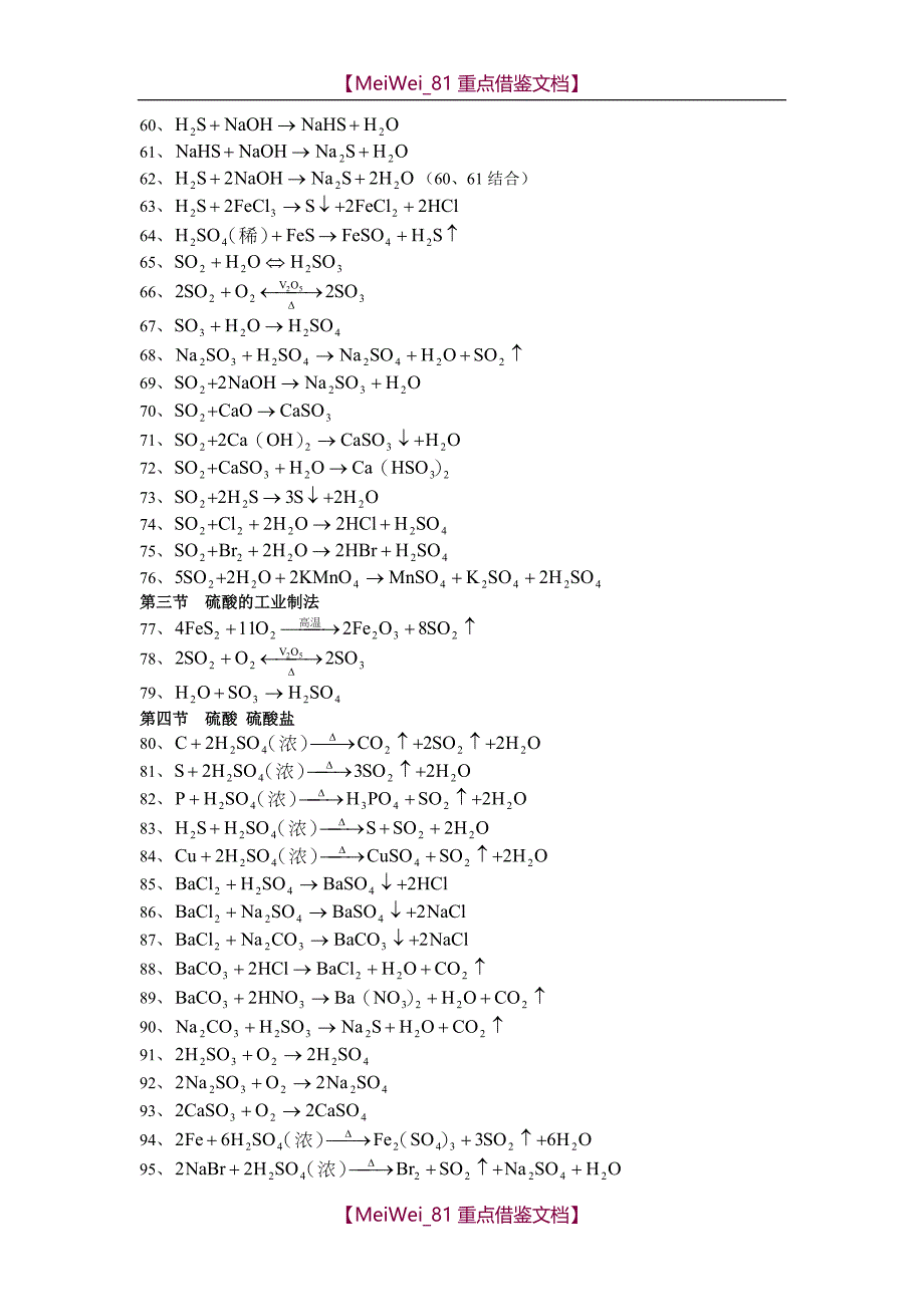 【9A文】上海高中化学方程式[全]_第3页