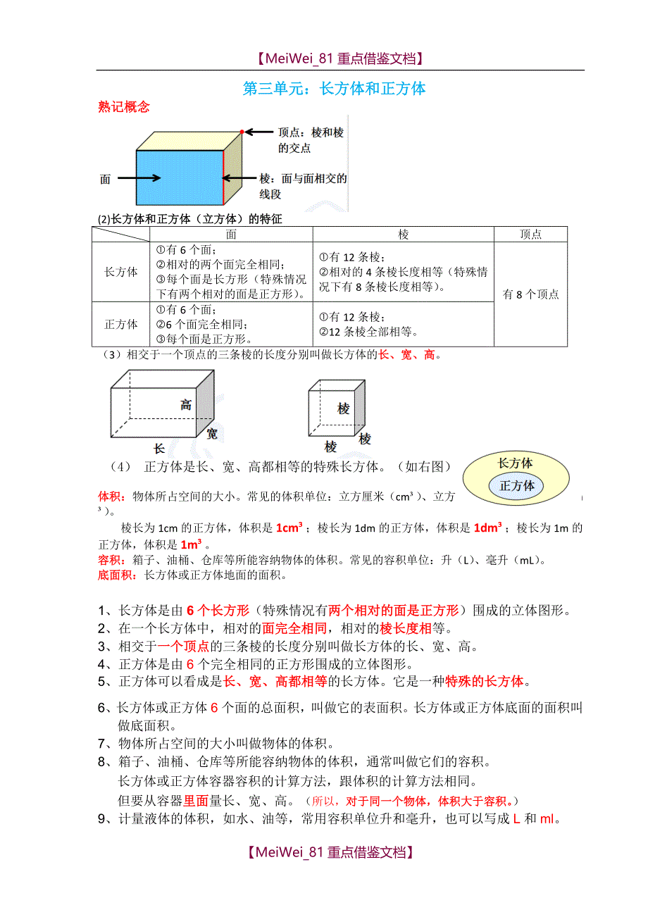 【9A文】人教版五年级下册数学重点知识(精华版)_第4页