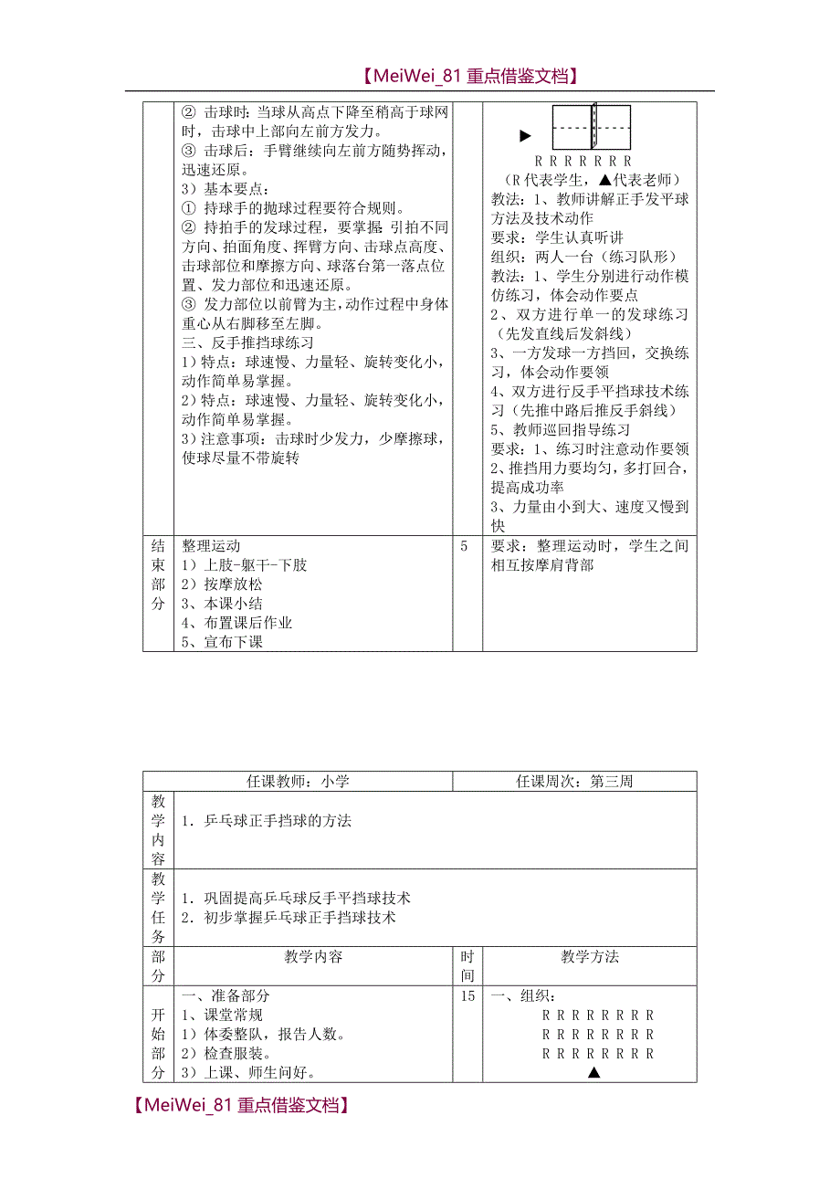 【9A文】小学乒乓球教案-已改_第4页