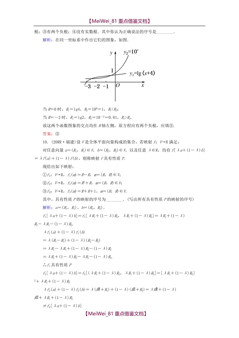 【8A版】高考数学专题练习- 基本初等函数的图象与性质-文_第4页