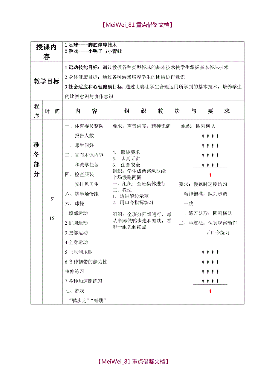 【9A文】小学足球课教案全集_第4页