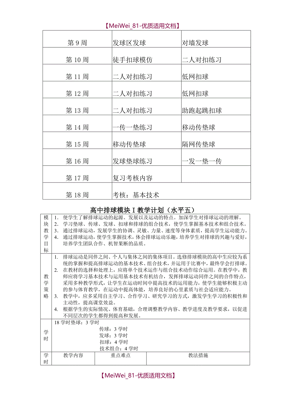 【7A文】高二排球选修课教案_第2页