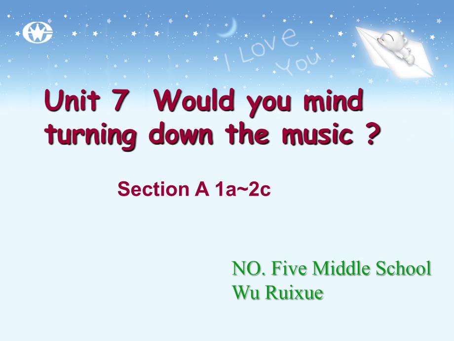 【5A文】八年级英语Would you mind turning down the music课件_第1页