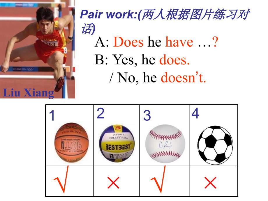 【5A文】七年级英语Do you have a soccer ball示范课件_第3页