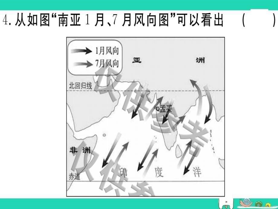 2019春七年级地理下册 第七章 了解地区小结与复习习题课件 （新版）湘教版_第5页