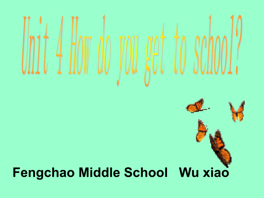 【5A文】八年级英语How do you get to school课件3_第1页