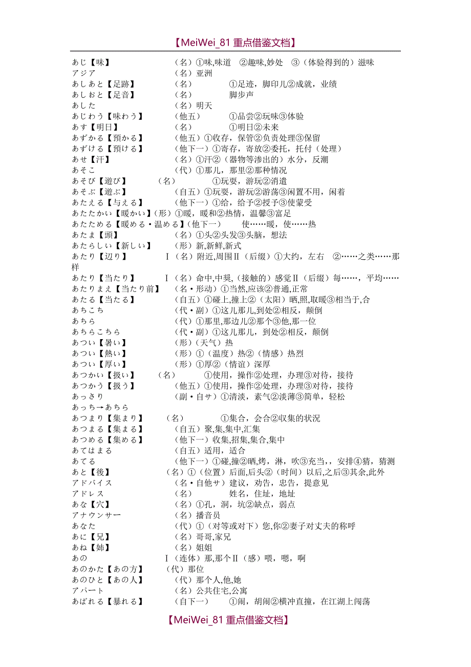 【9A文】考研日语核心单词4000_第2页