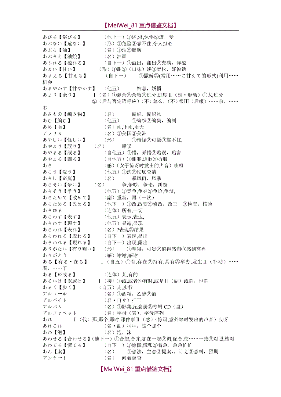 【9A文】考研日语核心单词4000_第3页