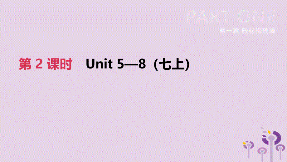 江苏省宿迁市2019中考英语高分复习 第一篇 教材梳理篇 第02课时 units 5-8（七上）课件_第2页