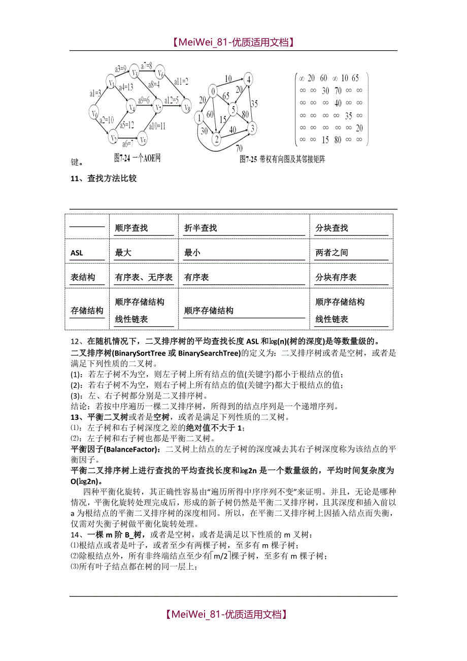 【9A文】清华大学严蔚敏版数据结构考研要点(精华版)_第4页