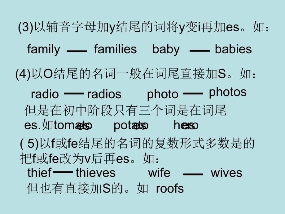 【5A文】初中英语词法复习课件_第5页