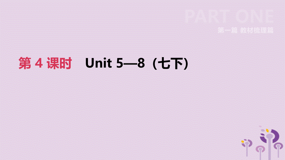 江苏省宿迁市2019中考英语高分复习 第一篇 教材梳理篇 第04课时 units 5-8（七下）课件_第2页