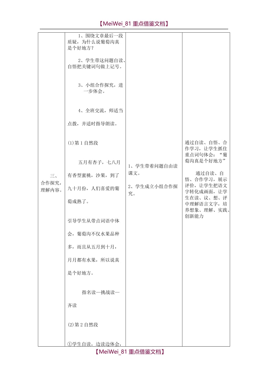 【9A文】小学语文教学设计与反思_第3页