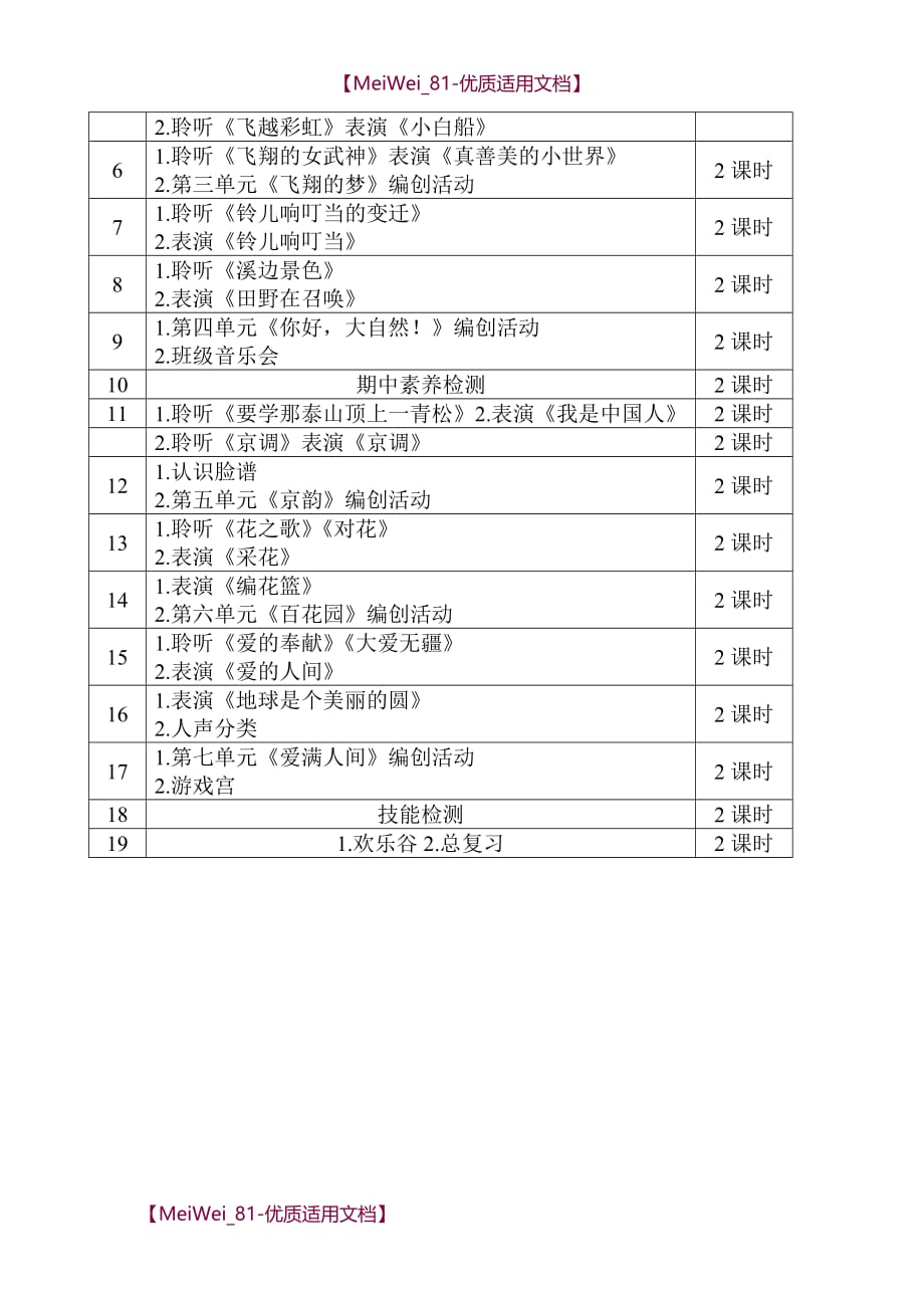 【9A文】人音版五年级音乐下册教学计划_第3页