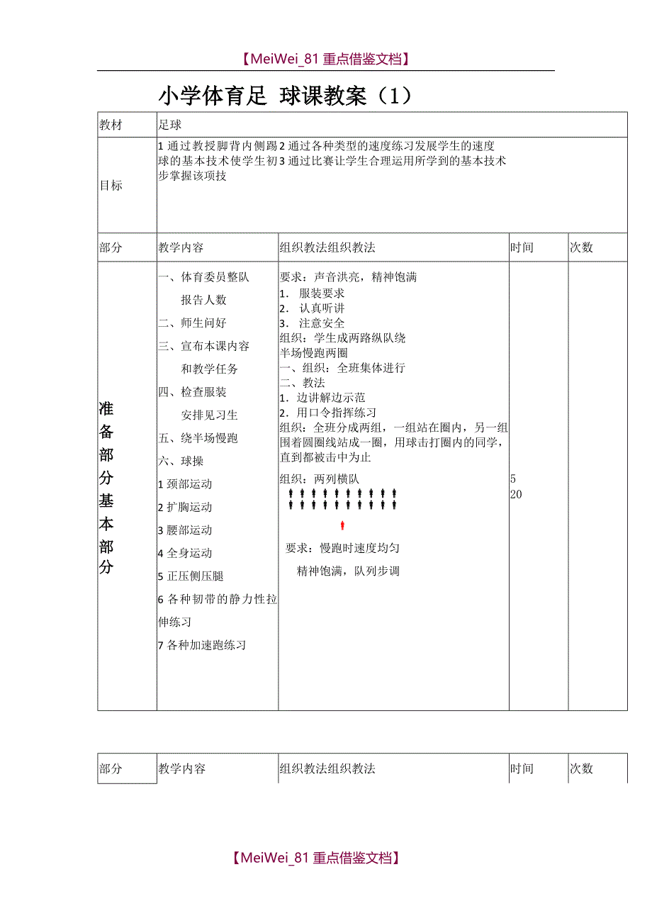 【9A文】六年级足球教案_第1页