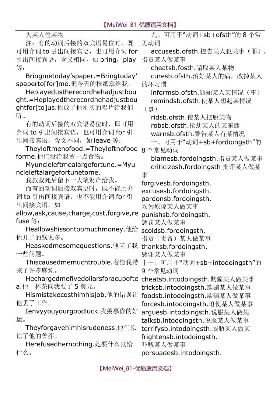 【7A文】高中英语词组固定搭配_第5页